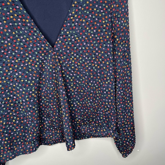 Madewell Lyric Wrap Top in Sugar Dot - Picture 8 of 14